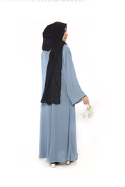 Double Abaya  GREISH & BLACK 2