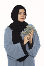 Load image into Gallery viewer, Double Abaya  GREISH &amp; BLACK 3