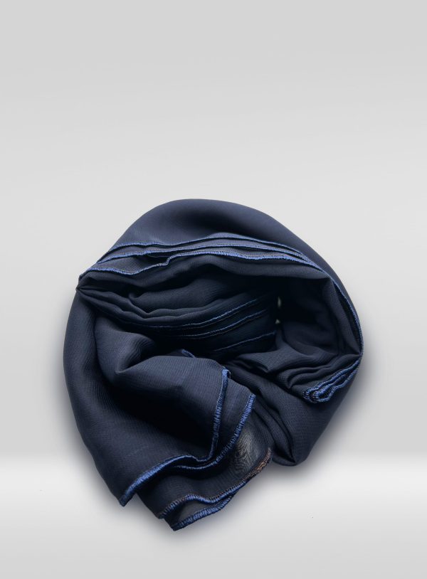 Chiffon Hijab – Navy Blue