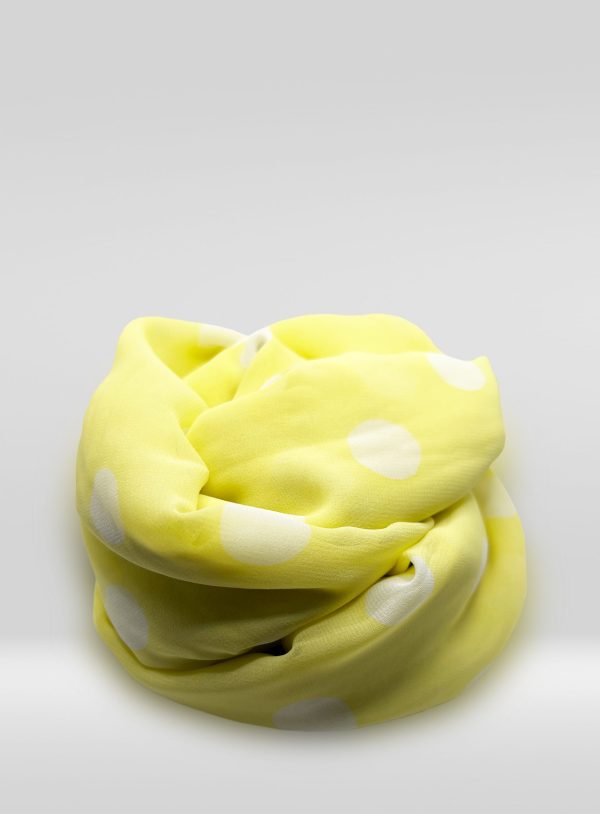 Chiffon Hijab – Printed Yellow